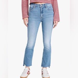 Mother Jeans Womens Size 29 The Insider Crop Step Ankle Fray Shoot To Thrill